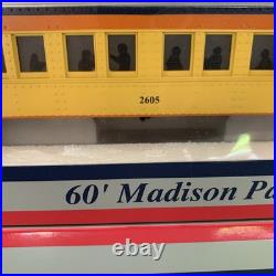 Williams 43453 C&O Chessie Sys O Gauge 3 Rail 60' Madison Passenger 4-Car Set