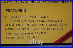 Williams 5 Car Aluminum Passenger Set, Crown Edit, New York Central, #2801, NOS