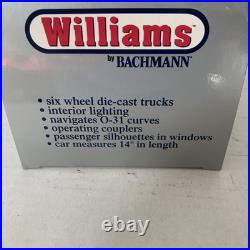 Williams 60 Ft. Madison 4 Car Passenger Green Pullman Set # 43471 Bachmann