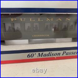 Williams 60 Ft. Madison 4 Car Passenger Green Pullman Set # 43471 Bachmann