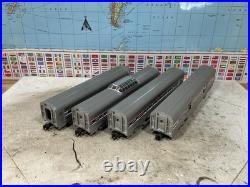 Williams AMTRAK Aluminum Luxury Liners Passenger Car SET O Gauge