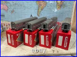 Williams AMTRAK Aluminum Luxury Liners Passenger Car SET O Gauge