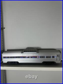 Williams Amtrak Passenger Car Set 5 Cars O Gauge Aluminum Silver Passenger Cars