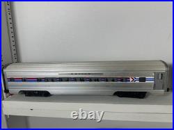 Williams Amtrak Passenger Car Set 5 Cars O Gauge Aluminum Silver Passenger Cars