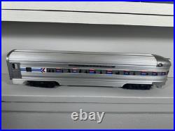 Williams Amtrak Passenger Car Set 5 Cars O Gauge Aluminum Silver Passenger Cars