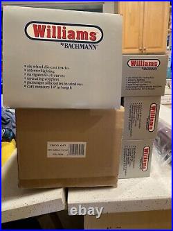 Williams Bachman Madison 60' LUXURY LINES 4CAR Passenger Set NEW O-GAUGE 43471