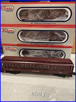 Williams Bachman Madison 60' LUXURY LINES 4CAR Passenger Set NEW O-GAUGE 43471
