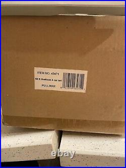 Williams Bachman Madison 60' LUXURY LINES 4CAR Passenger Set NEW O-GAUGE 43471