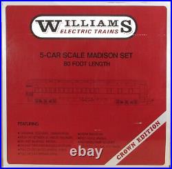 Williams Crown Ed. 2701 Union Pacific 80' Madison 5-Car Passenger Set O-Gauge