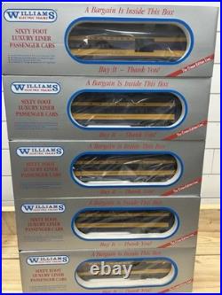 Williams Crown Edition LL614 O Gauge Virginian Aluminum Passenger Car Set