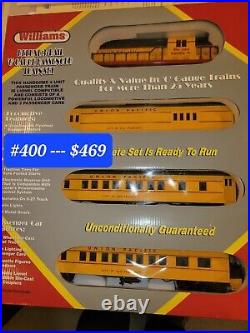 Williams, Deluxe Three Car And Engine Passenger Set, Union Pacific, New