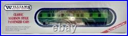 Williams Electric Southern Crescent 5 Car Lighted 14 Madison Passenger Set