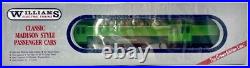 Williams Electric Southern Crescent 5 Car Lighted 14 Madison Passenger Set