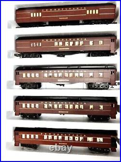 Williams Electric Trains #2502 Pennsylvania RR Madison 5 Car Passenger Set-exwb