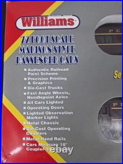 Williams Electric Trains O Gauge 4 Car Passenger Set 72' PRR Madison Style #724