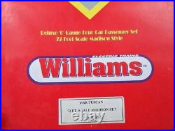 Williams Electric Trains O Gauge 4 Car Passenger Set 72' PRR Madison Style #724