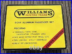 Williams Electric Trains Set Santa Fe 5 Car Passenger No. 2601 Crown Edition