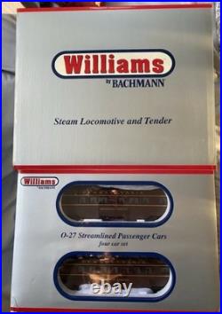 Williams J-Class 4-8-4 Pennsylvania Locomotive/Tender + 4 Car Passenger set NIB