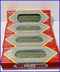 Williams O Ga Luxury Lines Streamliners 4 Passenger Car Set #STR02710 -BRAND NEW
