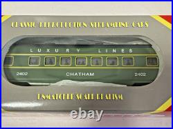 Williams O Ga Luxury Lines Streamliners 4 Passenger Car Set #STR02710 -BRAND NEW