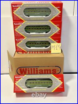 Williams O Ga Luxury Lines Streamliners 4 Passenger Car Set #STR02710 -BRAND NEW