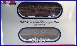 Williams O Ga Penn Rr Streamlined 4-passenger Car Set #43281 New