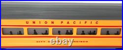 Williams O Ga Union Pacific Rr -60' Aluminum 4-passenger Car Set Ln