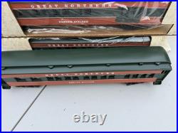 Williams O Gauge 4 Car Great Northern Lighted Passenger Set