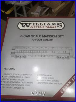 Williams O Gauge 70 Foot Southern Crescent Madison 5-Car Passenger Set NIB
