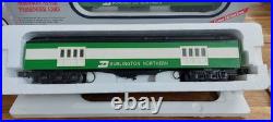 Williams O Gauge Burlington Northern 5 Coach Set lighted Heavy Style Madison