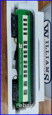 Williams O Gauge Burlington Northern 5 Coach Set lighted Heavy Style Madison