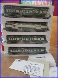 Williams O Gauge M1033 Burlington 60' Madison 4 Car Passenger Set Nice in Box