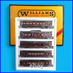 Williams O Gauge Norfolk & Western Powhatan Arrow Aluminum 5 Car Passenger Set