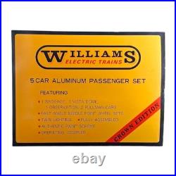 Williams O Gauge Norfolk & Western Powhatan Arrow Aluminum 5 Car Passenger Set