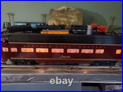 Williams O Gauge Norfolk & Western Powhatan Arrow Aluminum 5 Car Passenger Set