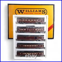 Williams O Gauge Norfolk & Western Powhatan Arrow Aluminum 5 Car Passenger Set