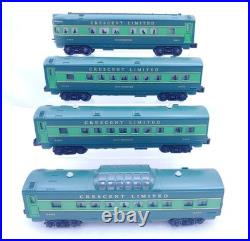 Williams O Gauge Southern Crescent Limited 4 Passenger Car Set WithBoxes Lights Up