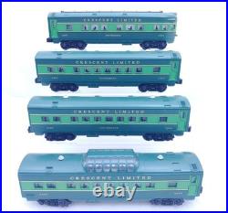Williams O Gauge Southern Crescent Limited 4 Passenger Car Set WithBoxes Lights Up