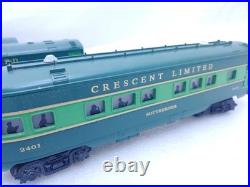 Williams O Gauge Southern Crescent Limited 4 Passenger Car Set WithBoxes Lights Up