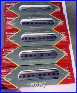 Williams O Scale Santa Fe 72' Streamline Lighted 5 Car Passenger Set- L/N