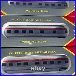 Williams O Scale Santa Fe 72' Streamline Lighted 5 Car Passenger Set- L/N