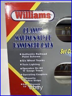 Williams Pennsylvania 4-Car Madison Style Passenger Set O-Gauge M1026 NOS