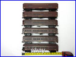 Williams Pennsylvania Prr Heavyweight Madison Passenger Car 6 Pc Set O Gauge