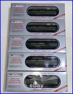 Williams Reading 5-Car 60' Luxury Liner Passenger Set O Gauge 6260 6262-6265 Williams Reading 5-Car 60' Luxury Liner Passenger Set O Gauge 6260 6262-6265