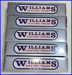 Williams Reading 5-Car 60' Luxury Liner Passenger Set O Gauge 6260 6262-6265 Williams Reading 5-Car 60' Luxury Liner Passenger Set O Gauge 6260 6262-6265