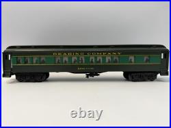 Williams Reading King Coal 6-Car Passenger Set O Gauge Tested Excellent