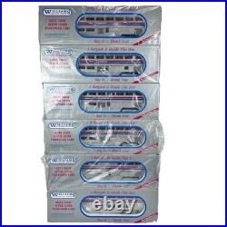 Williams Sl80 Amtrak 80' Superliner Car Passenger Set Aluminum Lot Coach Sleeper
