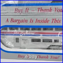Williams Sl80 Amtrak 80' Superliner Car Passenger Set Aluminum Lot Coach Sleeper
