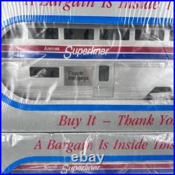 Williams Sl80 Amtrak 80' Superliner Car Passenger Set Aluminum Lot Coach Sleeper