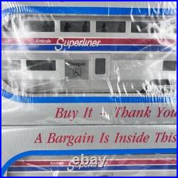 Williams Sl80 Amtrak 80' Superliner Car Passenger Set Aluminum Lot Coach Sleeper